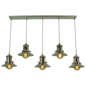 Small Edison 5 light pendant by the limehouse lamp company