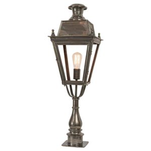 Balmoral Pillar Light with 3 light cluster made by the limehouse lamp company