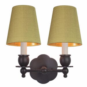 India Rose Twin Wall Sconce by The Limehouse Lamp Company